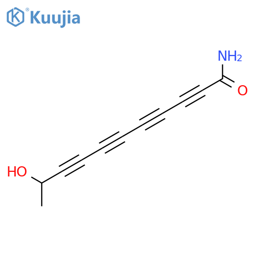 2,4,6,8-Undecatetraynamide,10-hydroxy- structure