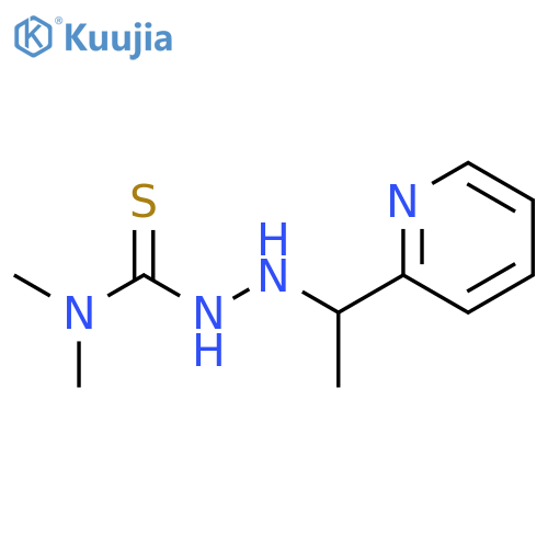 N,N-dimethyl-2-(1-pyridin-2-ylethyl)hydrazinecarbothioamide structure