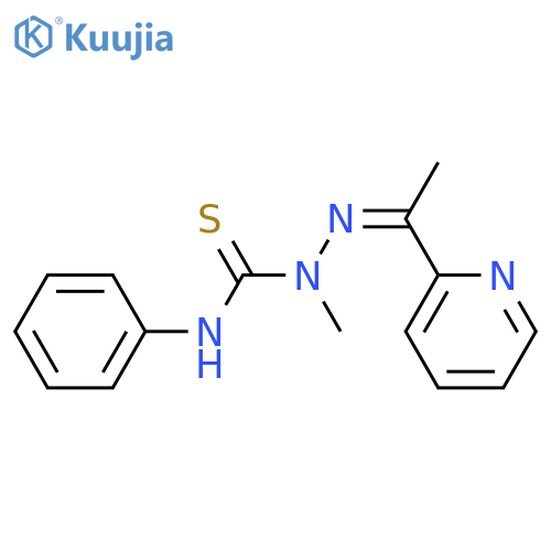 Hydrazinecarbothioamide,1-methyl-N-phenyl-2-[1-(2-pyridinyl)ethylidene]- structure