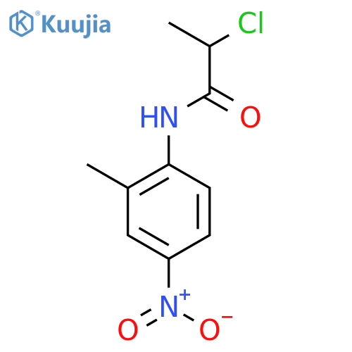 2-Chloro-N-(2-methyl-4-nitrophenyl)propanamide structure