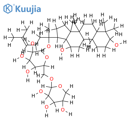 20(S)-protopanaxadiol 20-O-alpha-L-arabinopyranosyl(1-6)-beta-D-glucopyranoside structure