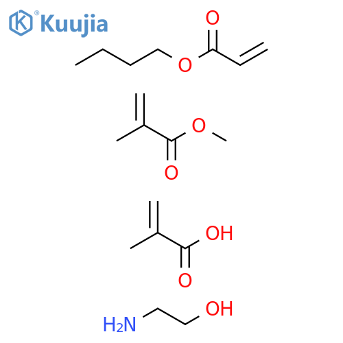 2-Propenoic acid, 2-methyl-, polymer with butyl 2-propenoate and methyl 2-methyl-2-propenoate, monoethanolamine salt structure