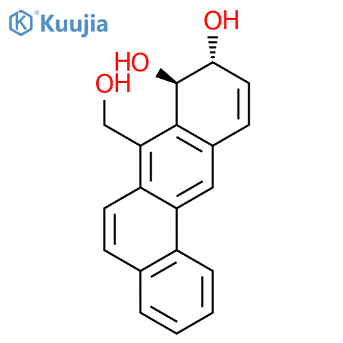 Benz[a]anthracene-8,9-diol, 8,9-dihydro-7-(hydroxymethyl)-, trans- structure