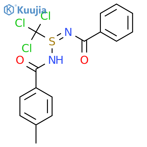 BENZAMIDE, N-[N-BENZOYL-S-(TRICHLOROMETHYL)SULFINIMIDOYL]-4-METHYL- structure