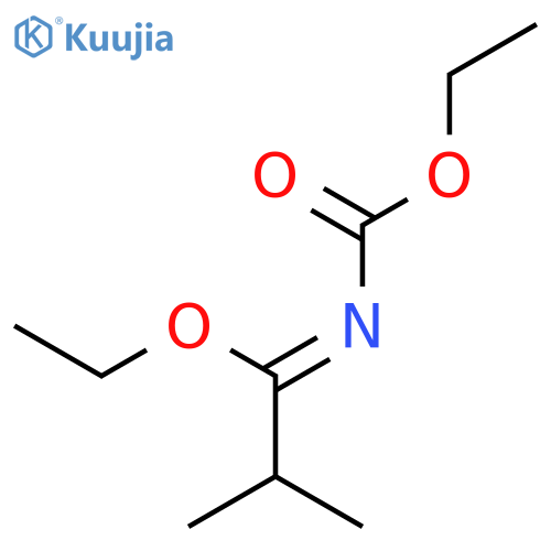 Ethyl N-(ethoxycarbonyl)-2-methylpropanimidate structure