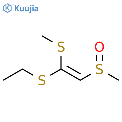 Ethene, 1-(ethylthio)-2-(methylsulfinyl)-1-(methylthio)-, (E)- structure