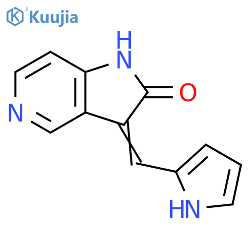 2H-Pyrrolo[3,2-c]pyridin-2-one,1,3-dihydro-3-(1H-pyrrol-2-ylmethylene)- structure