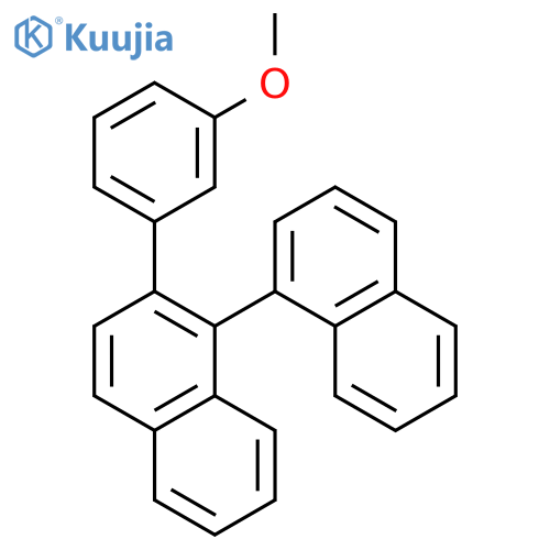 1,1'-Binaphthalene, 2-(3-methoxyphenyl)- structure