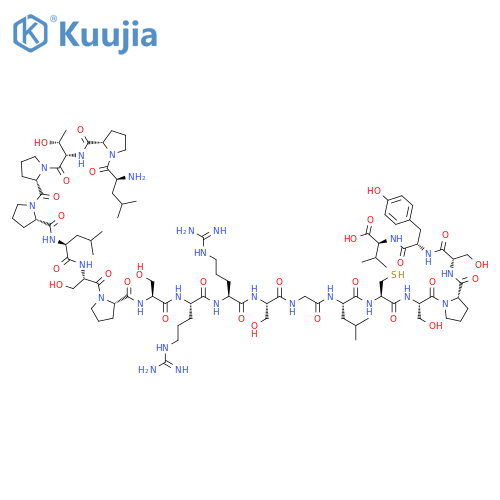 L-Valine,L-leucyl-L-prolyl-L-threonyl-L-prolyl-L-prolyl-L-leucyl-L-seryl-L-prolyl-L-seryl-L-arginyl-L-arginyl-L-serylglycyl-L-leucyl-L-cysteinyl-L-seryl-L-prolyl-L-seryl-L-tyrosyl- structure