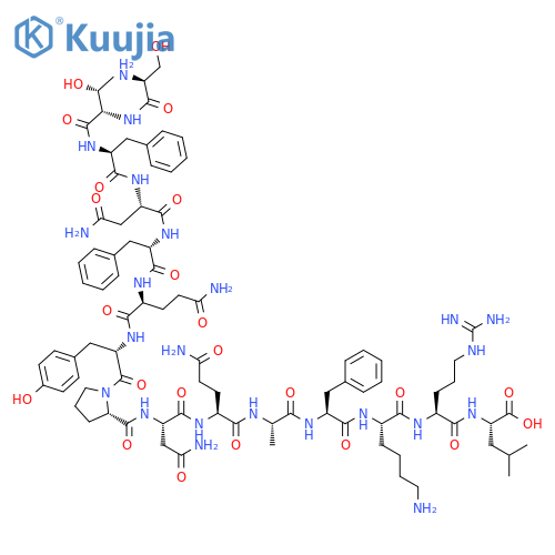 L-Leucine,L-seryl-L-threonyl-L-phenylalanyl-L-asparaginyl-L-phenylalanyl-L-glutaminyl-L-tyrosyl-L-prolyl-L-asparaginyl-L-glutaminyl-L-alanyl-L-phenylalanyl-L-lysyl-L-arginyl- structure