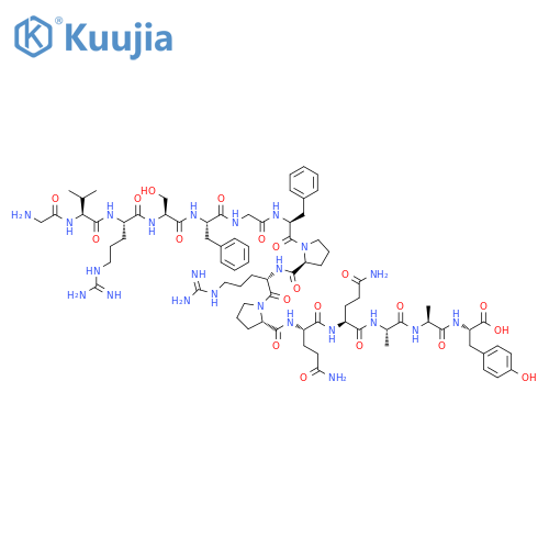 L-Tyrosine,glycyl-L-valyl-L-arginyl-L-seryl-L-phenylalanylglycyl-L-phenylalanyl-L-prolyl-L-arginyl-L-prolyl-L-glutaminyl-L-glutaminyl-L-alanyl-L-alanyl- structure