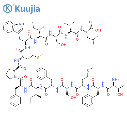 L-Leucine,L-threonyl-L-phenylalanyl-L-methionyl-L-seryl-L-phenylalanyl-L-isoleucyl-L-phenylalanyl-L-prolyl-L-methionyl-L-tryptophyl-L-isoleucyl-L-seryl-L-valyl- structure