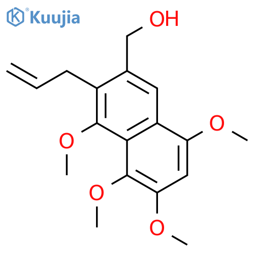 2-Naphthalenemethanol, 4,5,6,8-tetramethoxy-3-(2-propenyl)- structure