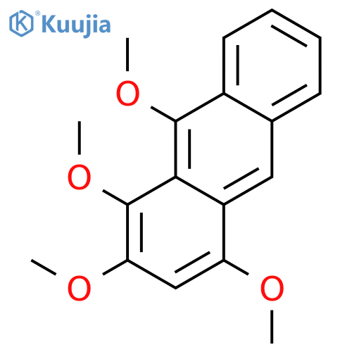 Anthracene, 1,2,4,9-tetramethoxy- structure