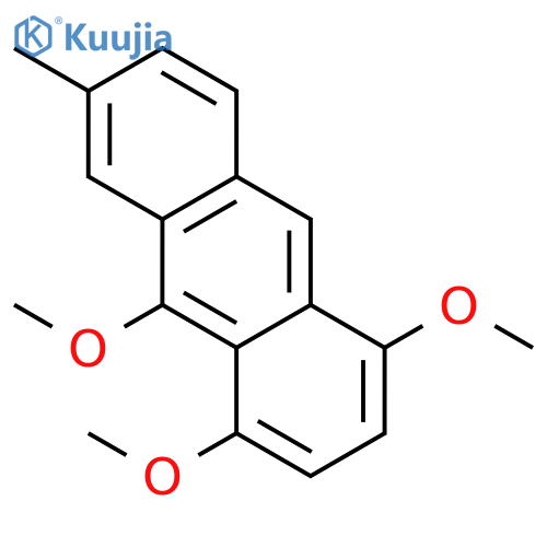 Anthracene, 1,4,10-trimethoxy-6-methyl- structure