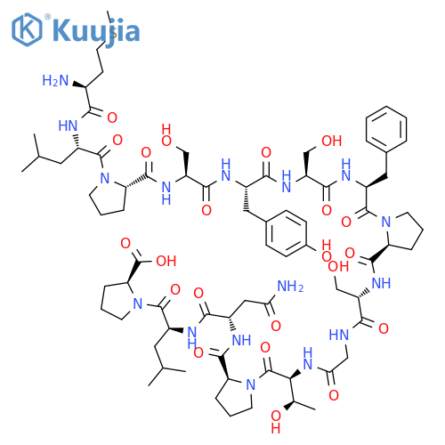 L-Proline, L-methionyl-L-leucyl-L-prolyl-L-seryl-L-tyrosyl-L-seryl-L-phenylalanyl-L-prolyl-L-serylglycyl-L-threonyl-L-prolyl-L-asparaginyl-L-leucyl- (9CI) structure