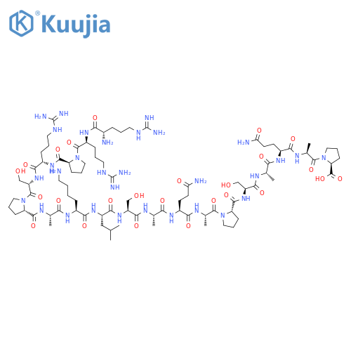 L-Proline,L-arginyl-L-arginyl-L-prolyl-L-arginyl-L-seryl-L-prolyl-L-alanyl-L-lysyl-L-leucyl-L-seryl-L-alanyl-L-glutaminyl-L-alanyl-L-prolyl-L-seryl-L-alanyl-L-glutaminyl-L-alanyl- structure