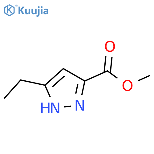 3-Ethyl-5-pyrazolcarboxylic acid methyl ester structure