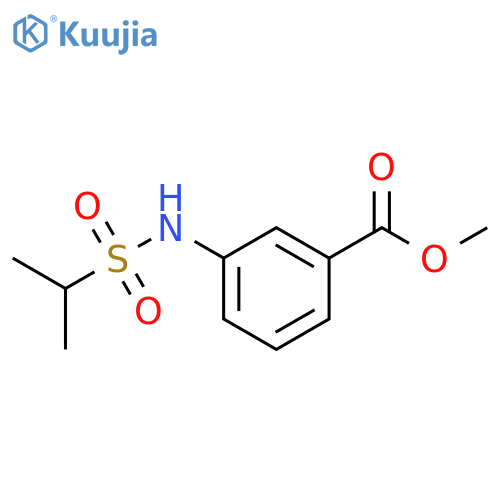 Benzoic acid, 3-[[(1-methylethyl)sulfonyl]amino]-, methyl ester structure