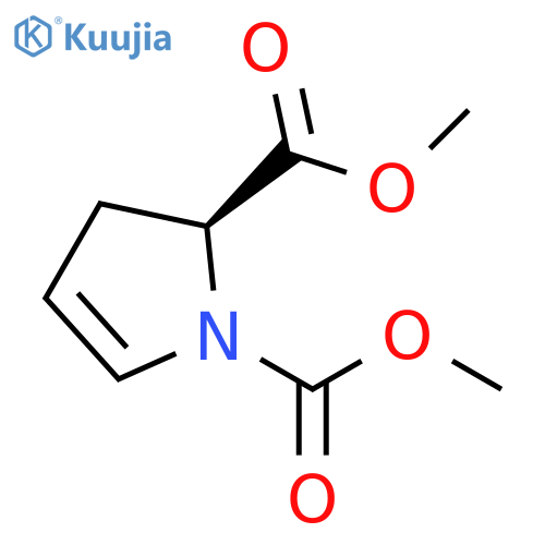 1H-Pyrrole-1,2-dicarboxylic acid, 2,3-dihydro-, dimethyl ester, (S)- structure