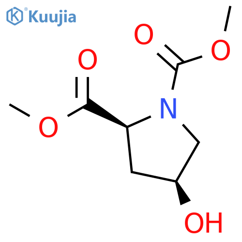 1,2-PYRROLIDINEDICARBOXYLIC ACID, 4-HYDROXY-, DIMETHYL ESTER, (2S-CIS)- structure