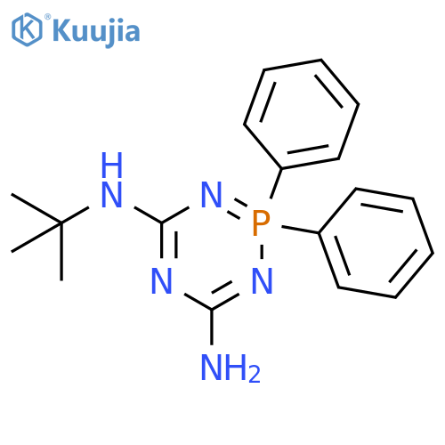 1,3,5,2-Triazaphosphorine-4,6-diamine, N-(1,1-dimethylethyl)-2,2-dihydro-2,2-diphenyl- (9CI) structure