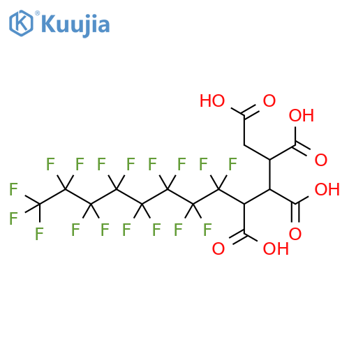 1,2,3,4-Dodecanetetracarboxylic acid, 5,5,6,6,7,7,8,8,9,9,10,10,11,11,12,12,12-heptadecafluoro- structure