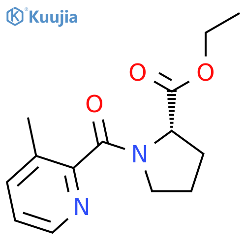 L-Proline, 1-[(methyl-2-pyridinyl)carbonyl]-, ethyl ester structure