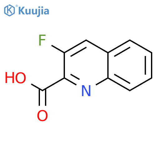 2-Quinolinecarboxylic acid, 3-fluoro- structure