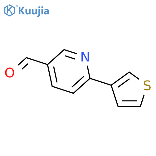 6-(thiophen-3-yl)pyridine-3-carbaldehyde structure