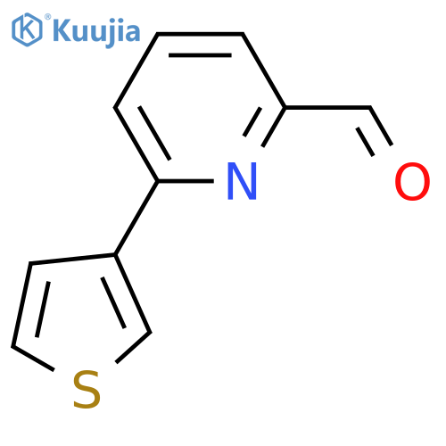 2-Pyridinecarboxaldehyde,6-(3-thienyl)- structure