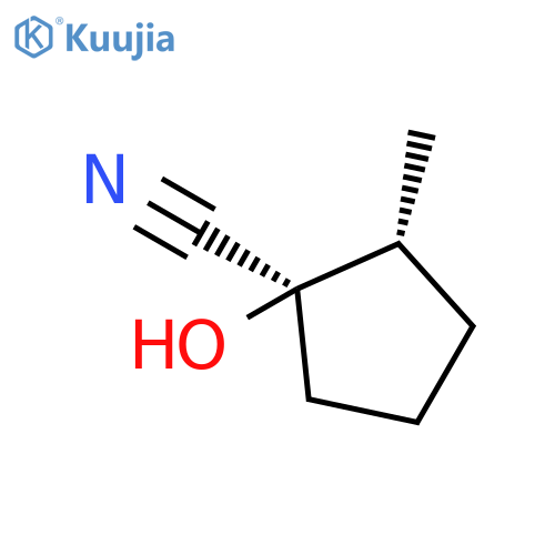 Cyclopentanecarbonitrile, 1-hydroxy-2-methyl-, (1R,2R)- structure