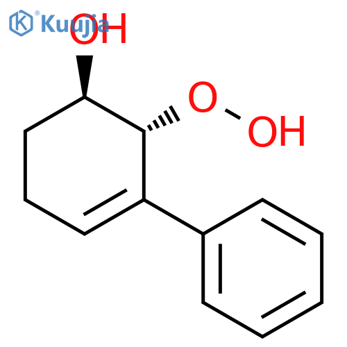3-Cyclohexen-1-ol, 2-hydroperoxy-3-phenyl-, (1R,2R)-rel- structure