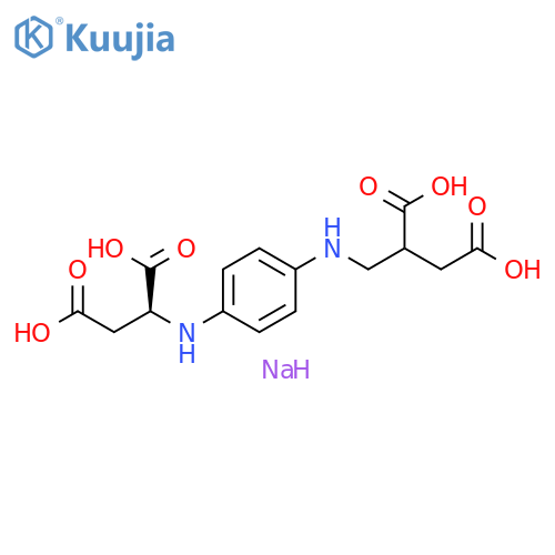 L-Aspartic acid, N-[4-[(2,3-dicarboxypropyl)amino]phenyl]-, tetrasodiumsalt structure