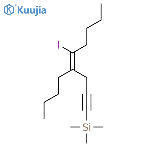 Silane, [(4Z)-4-butyl-5-iodo-4-nonen-1-ynyl]trimethyl- structure