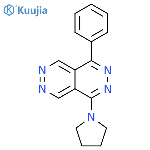 Pyridazino[4,5-d]pyridazine, 1-phenyl-4-(1-pyrrolidinyl)- structure