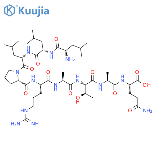 L-Glutamine, L-leucyl-L-leucyl-L-leucyl-L-prolyl-L-arginyl-L-alanyl-L-threonyl-L-alanyl- (9CI) structure