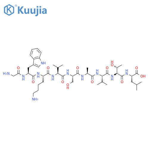 L-Leucine, glycyl-L-tryptophyl-L-lysyl-L-valyl-L-seryl-L-alanyl-L-valyl-L-threonyl- (9CI) structure