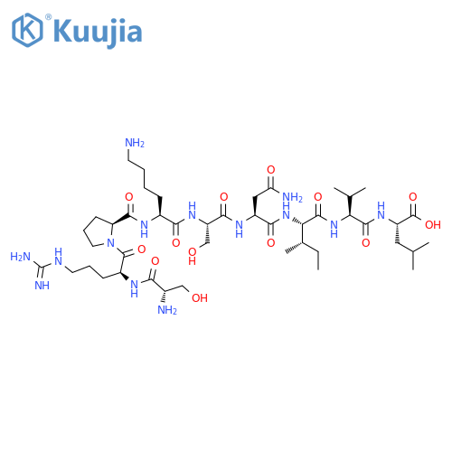 L-Leucine,L-seryl-L-arginyl-L-prolyl-L-lysyl-L-seryl-L-asparaginyl-L-isoleucyl-L-valyl- structure