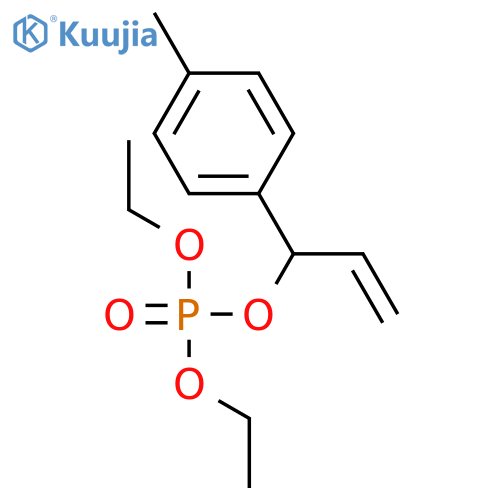 Phosphoric acid, diethyl 1-(4-methylphenyl)-2-propenyl ester structure