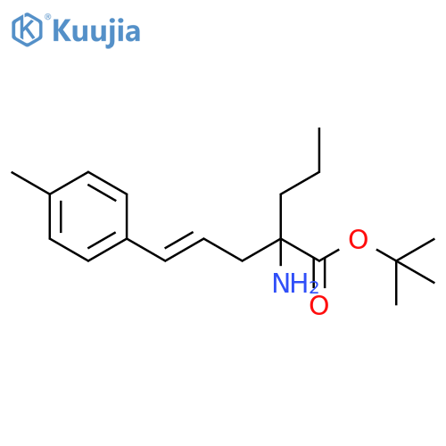 4-Pentenoic acid, 2-amino-5-(4-methylphenyl)-2-propyl-, 1,1-dimethylethyl ester, (4E)- structure