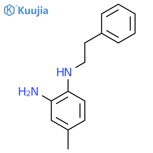 1,2-BENZENEDIAMINE, 4-METHYL-N1-(2-PHENYLETHYL)- structure
