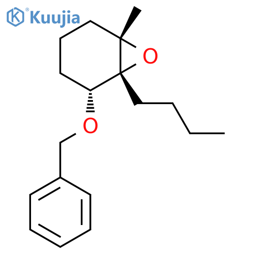 7-Oxabicyclo[4.1.0]heptane, 1-butyl-6-methyl-2-(phenylmethoxy)-, (1R,2R,6S)-rel- structure