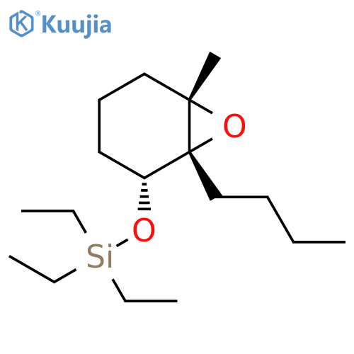 Silane,[[(1R,2R,6S)-1-butyl-6-methyl-7-oxabicyclo[4.1.0]hept-2-yl]oxy]triethyl-,rel- structure
