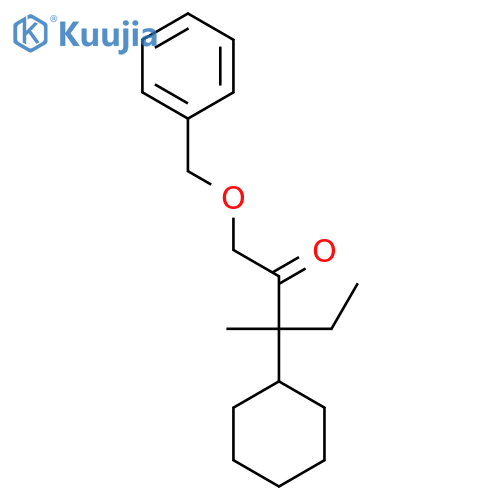 2-Pentanone, 3-cyclohexyl-3-methyl-1-(phenylmethoxy)- structure