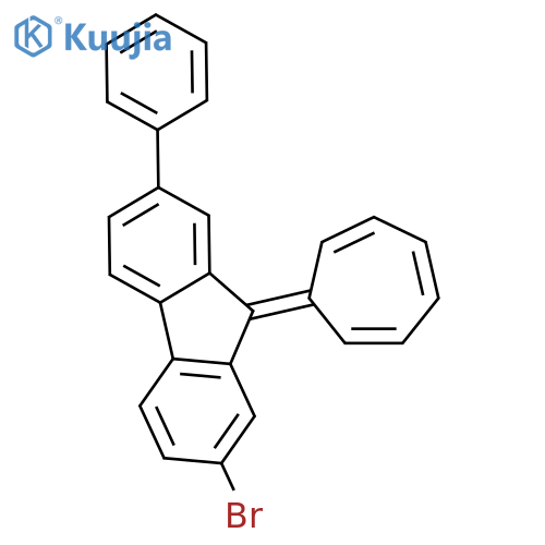 9H-Fluorene, 2-bromo-9-(2,4,6-cycloheptatrien-1-ylidene)-7-phenyl- structure