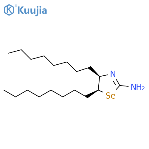 2-Selenazolamine, 4,5-dihydro-4,5-dioctyl-, (4R,5S)-rel- structure