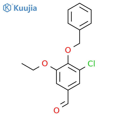 4-(benzyloxy)-3-chloro-5-ethoxybenzaldehyde structure
