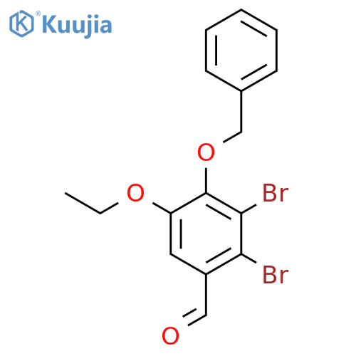4-(benzyloxy)-2,3-dibromo-5-ethoxybenzaldehyde structure
