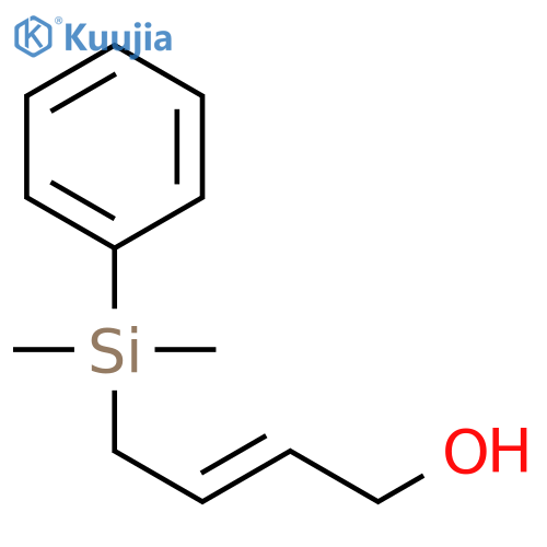 2-Buten-1-ol, 4-(dimethylphenylsilyl)-, (2Z)- structure
